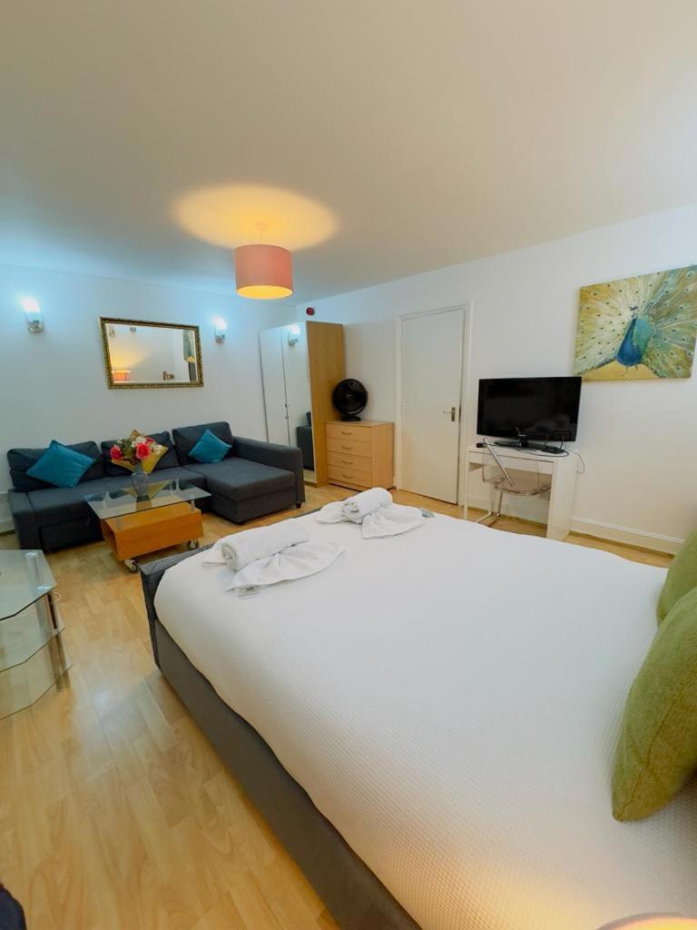 Bright Budget Studio Apartment In Central Londen Buitenkant foto